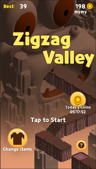 Zigzag Valley,Endless game МОД/Взлом [Много денег, Монет и Все открыто] Screenshot 1