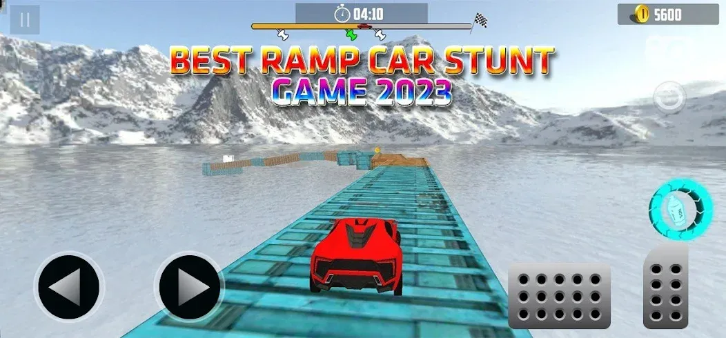 Ramp Car Stunt Challenge (Рамп Кар Стант Челлендж) МОД/Взлом [Все открыто, Дополнительные деньги и Меню MOD] Screenshot 1