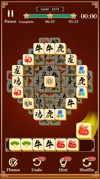 Mahjong Solitaire: 3 Tiles (Маджонг Классик) МОД/Взлом [Много денег, Монет и Все открыто] Screenshot 4