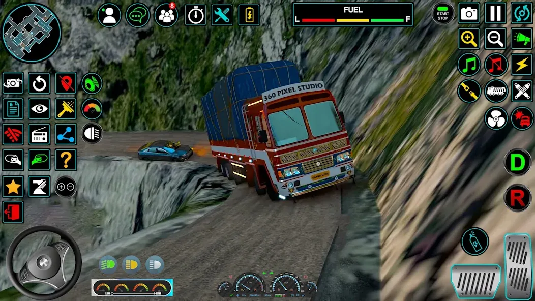 Indian Truck Offroad Cargo Sim (Индийский грузовик   ) МОД/Взлом [Все открыто, Дополнительные деньги и Меню MOD] Screenshot 1
