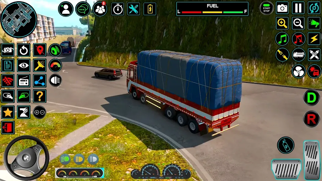 Indian Truck Offroad Cargo Sim (Индийский грузовик   ) МОД/Взлом [Все открыто, Дополнительные деньги и Меню MOD] Screenshot 2