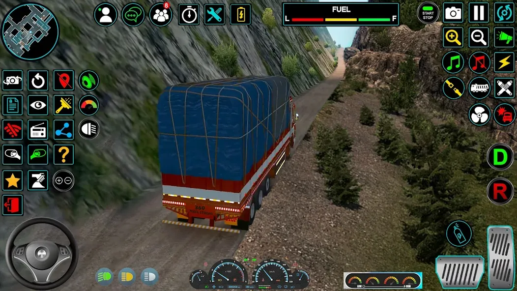 Indian Truck Offroad Cargo Sim (Индийский грузовик   ) МОД/Взлом [Все открыто, Дополнительные деньги и Меню MOD] Screenshot 3