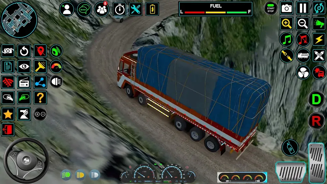 Indian Truck Offroad Cargo Sim (Индийский грузовик   ) МОД/Взлом [Все открыто, Дополнительные деньги и Меню MOD] Screenshot 4