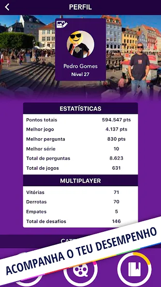 Quizit - Trivia Português (Квизит) МОД/Взлом [Деньги, Монеты и Меню MOD] Screenshot 5
