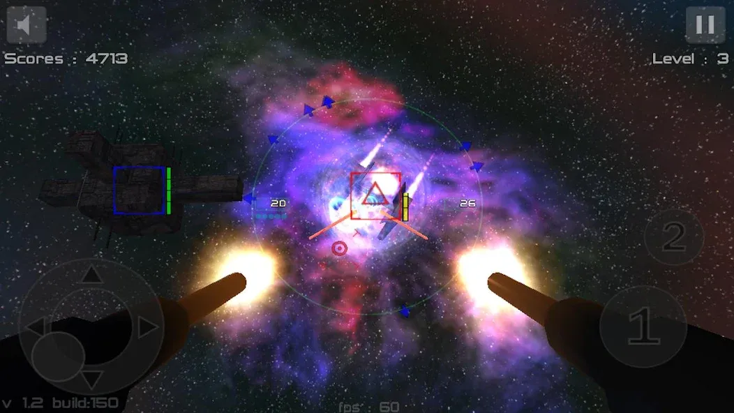 Gunner : Space Defender (Lite) (Ганнер Фриспейс Дефендер Лайт) МОД/Взлом [Меню, Бесконечные монеты и Открытые уровни] Screenshot 1