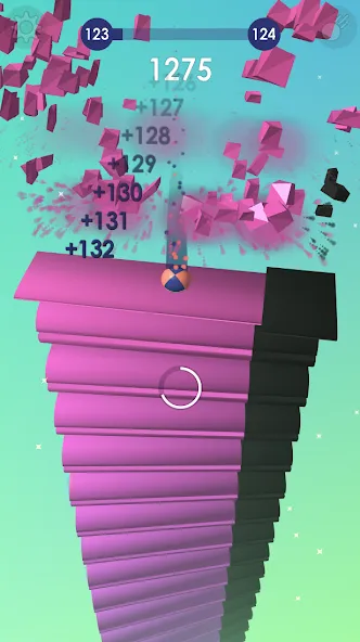 Ball: Blast colorful bricks 3d МОД/Взлом [Бесконечные деньги, Монеты и Мега MOD] Screenshot 4