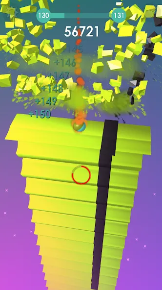 Ball: Blast colorful bricks 3d МОД/Взлом [Бесконечные деньги, Монеты и Мега MOD] Screenshot 5