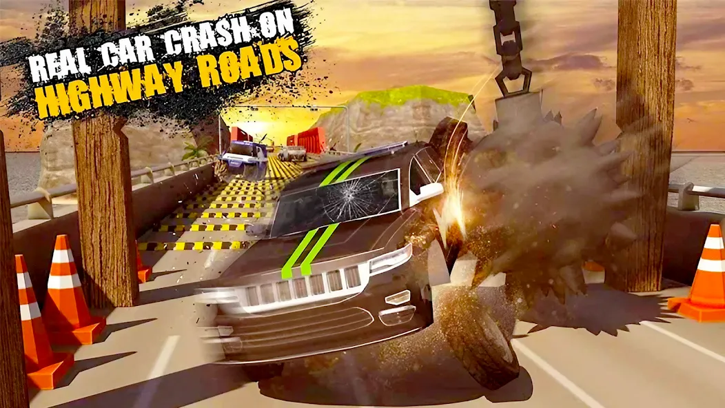 Car Crash Speed Bump Car Games МОД/Взлом [Бесконечные деньги, Монеты и Мега MOD] Screenshot 1