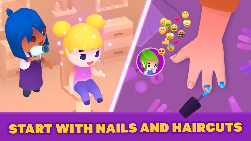 Idle Beauty Salon Tycoon (Айдл Бьюти Салон Тайкун) МОД/Взлом [Много денег, Монет и Все открыто] Screenshot 3