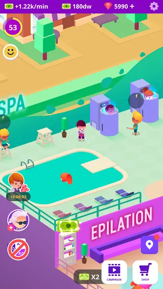 Idle Beauty Salon Tycoon (Айдл Бьюти Салон Тайкун) МОД/Взлом [Много денег, Монет и Все открыто] Screenshot 5