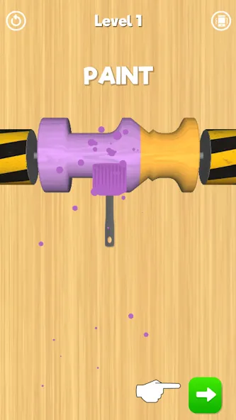 Lathe 3D: Wood Carving Offline (Токарный станок 3D) МОД/Взлом [Меню, Бесконечные монеты и Открытые уровни] Screenshot 3