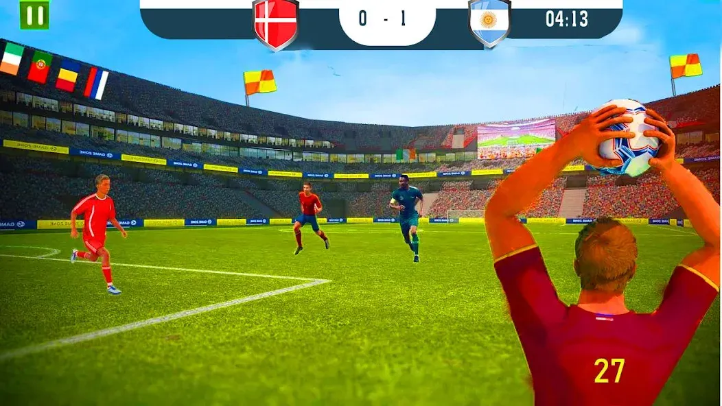 ultimate football game 2024 МОД/Взлом [Много монет, Открытые уровни и Мега MOD] Screenshot 1
