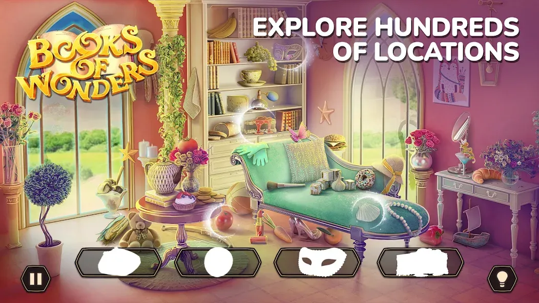 Books of Wonder Hidden Objects МОД/Взлом [Меню, Бесконечные монеты и Открытые уровни] Screenshot 3