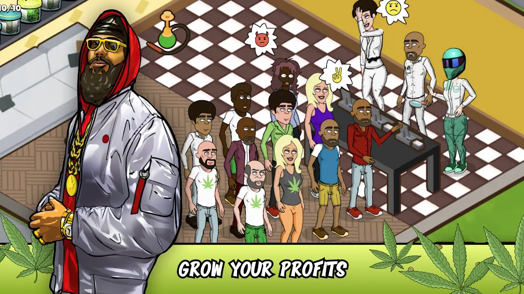 Weed City - Hemp Farm Tycoon (Уид Сити) МОД/Взлом [Много денег, Монет и Все открыто] Screenshot 2