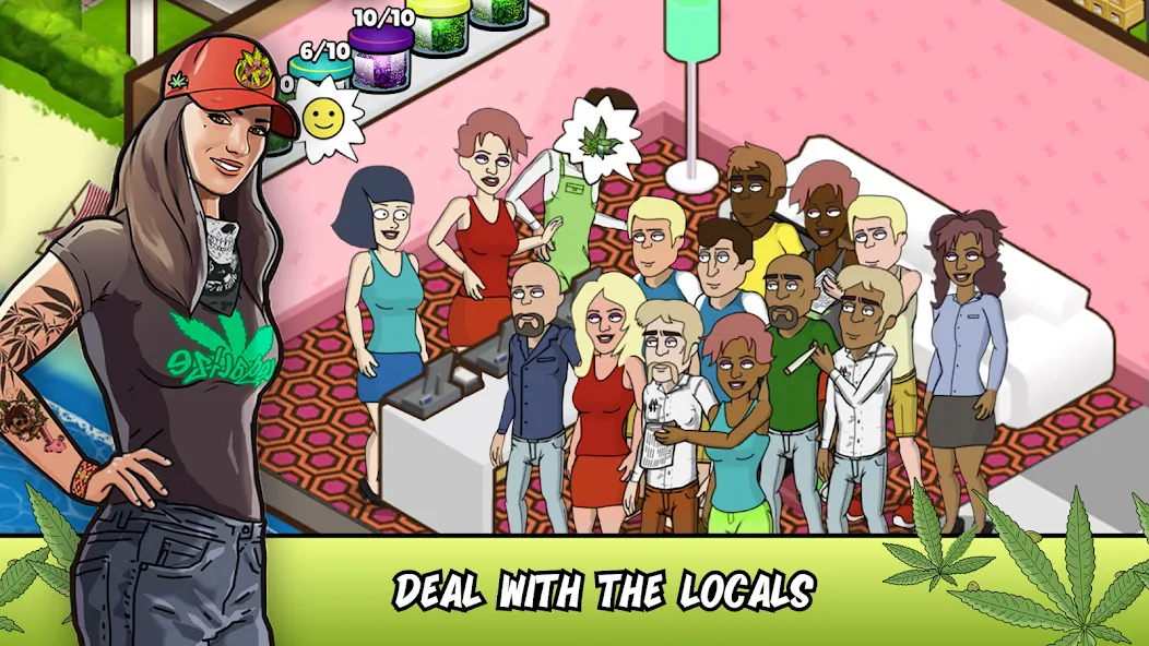 Weed City - Hemp Farm Tycoon (Уид Сити) МОД/Взлом [Много денег, Монет и Все открыто] Screenshot 3