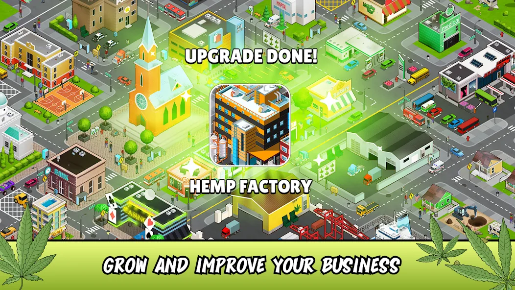 Weed City - Hemp Farm Tycoon (Уид Сити) МОД/Взлом [Много денег, Монет и Все открыто] Screenshot 4