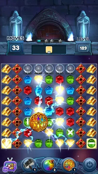 Jewels of Kingdom Knights (Джуэлз оф Кингдом Найтс) МОД/Взлом [Деньги, Монеты и Меню MOD] Screenshot 2