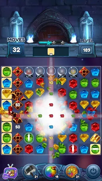 Jewels of Kingdom Knights (Джуэлз оф Кингдом Найтс) МОД/Взлом [Деньги, Монеты и Меню MOD] Screenshot 5