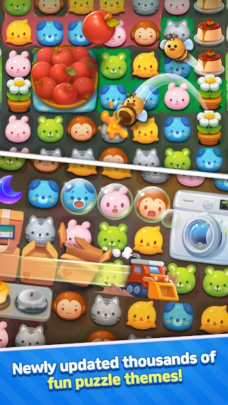 Anipang Match (Анипанг Матч) МОД/Взлом [Бесконечные деньги, Монеты и Мега MOD] Screenshot 3