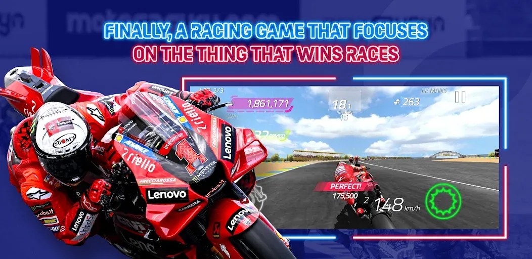 MotoGP Racing '23 МОД/Взлом [Деньги, Монеты и Меню MOD] Screenshot 1