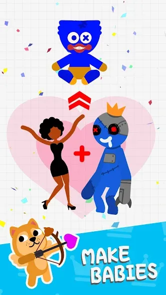 Love Archer rainbow monster (Лав Арчер райнбоу монстер) МОД/Взлом [Много монет, Открытые уровни и Мега MOD] Screenshot 4