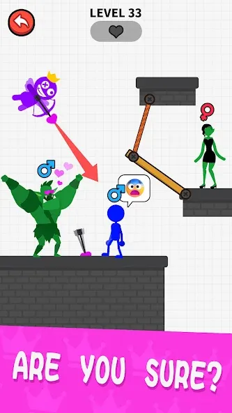 Love Archer rainbow monster (Лав Арчер райнбоу монстер) МОД/Взлом [Много монет, Открытые уровни и Мега MOD] Screenshot 5