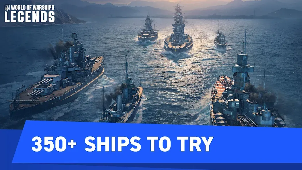 World of Warships Legends PvP (Ворлд оф Варшипс Легендс) МОД/Взлом [Много монет, Открытые уровни и Мега MOD] Screenshot 1