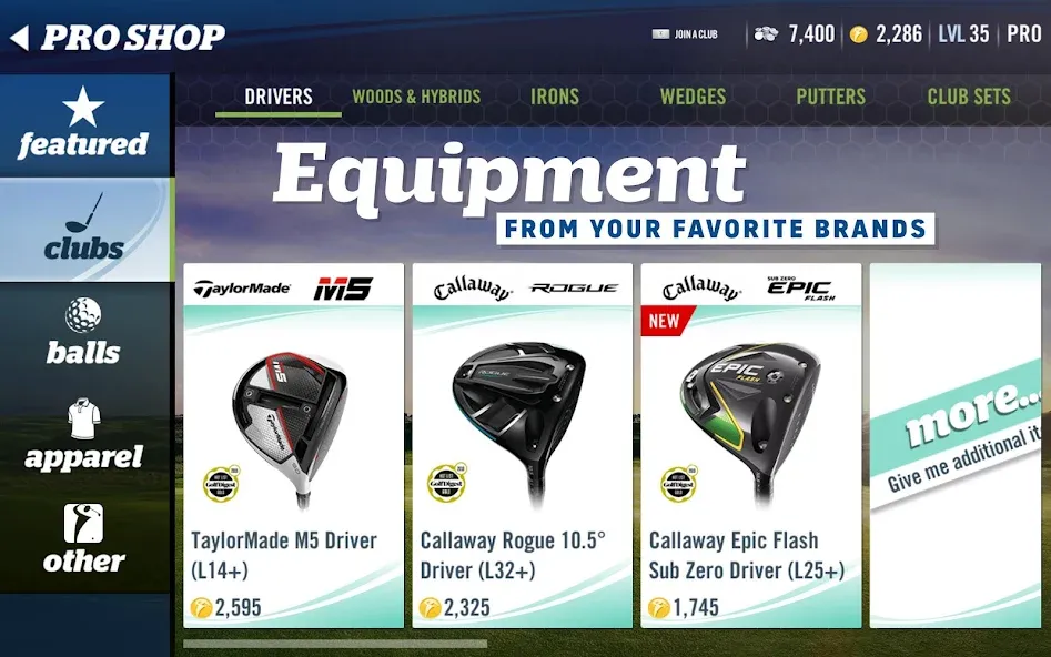 WGT Golf (Гольф) МОД/Взлом [Бесконечные деньги, Монеты и Мега MOD] Screenshot 3