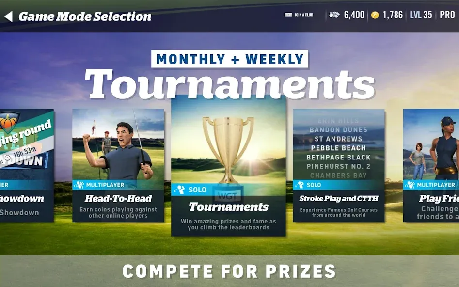 WGT Golf (Гольф) МОД/Взлом [Бесконечные деньги, Монеты и Мега MOD] Screenshot 4