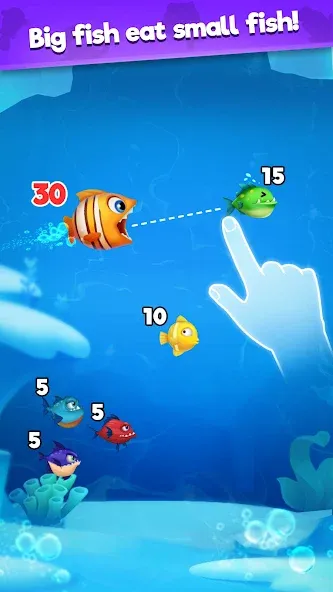 Fish Go.io - Be the fish king МОД/Взлом [Деньги, Монеты и Меню MOD] Screenshot 1