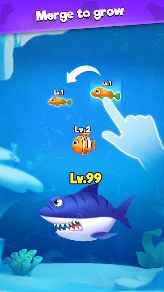 Fish Go.io - Be the fish king МОД/Взлом [Деньги, Монеты и Меню MOD] Screenshot 3