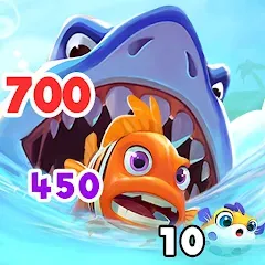Скачать Взломанная Fish Go.io - Be the fish king на Андроид (Бессмертие и много денег)
