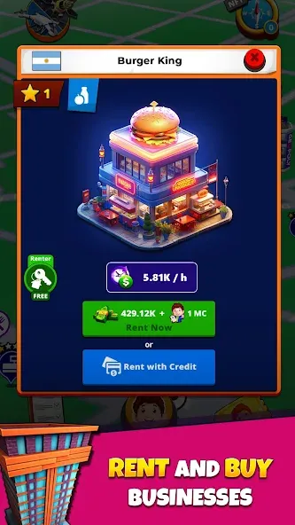 Geopoly: Tycoon NFT Idle Game (ГЕОПОЛИ Реал) МОД/Взлом [Меню, Бесконечные монеты и Открытые уровни] Screenshot 1