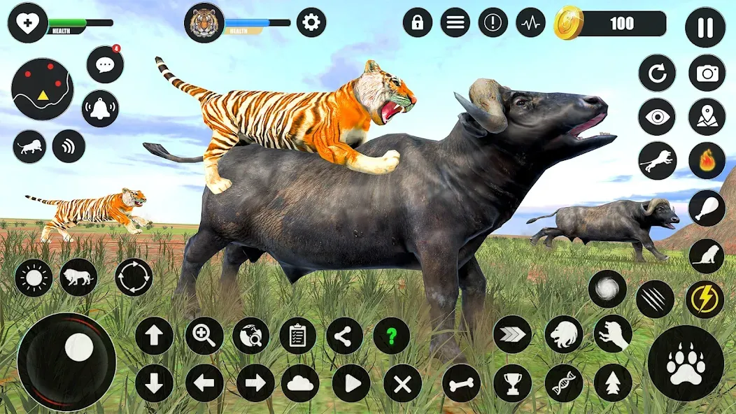 Tiger Simulator Animal Games (Тигровый симулятор  игры с животными) МОД/Взлом [Много денег, Монет и Все открыто] Screenshot 4