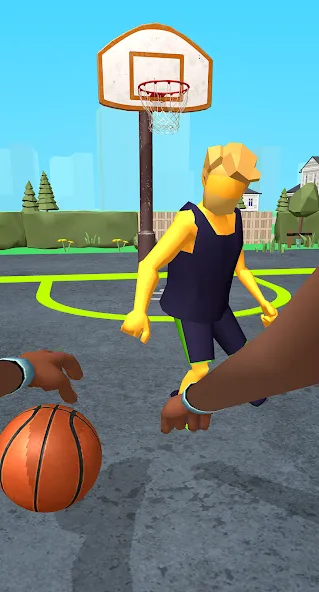 Dribble Hoops (Дрибл Хупс) МОД/Взлом [Много монет, Открытые уровни и Мега MOD] Screenshot 1