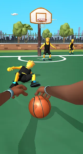 Dribble Hoops (Дрибл Хупс) МОД/Взлом [Много монет, Открытые уровни и Мега MOD] Screenshot 3