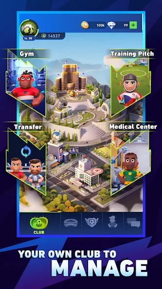 AFK Football: RPG Soccer Games МОД/Взлом [Много денег, Монет и Все открыто] Screenshot 4