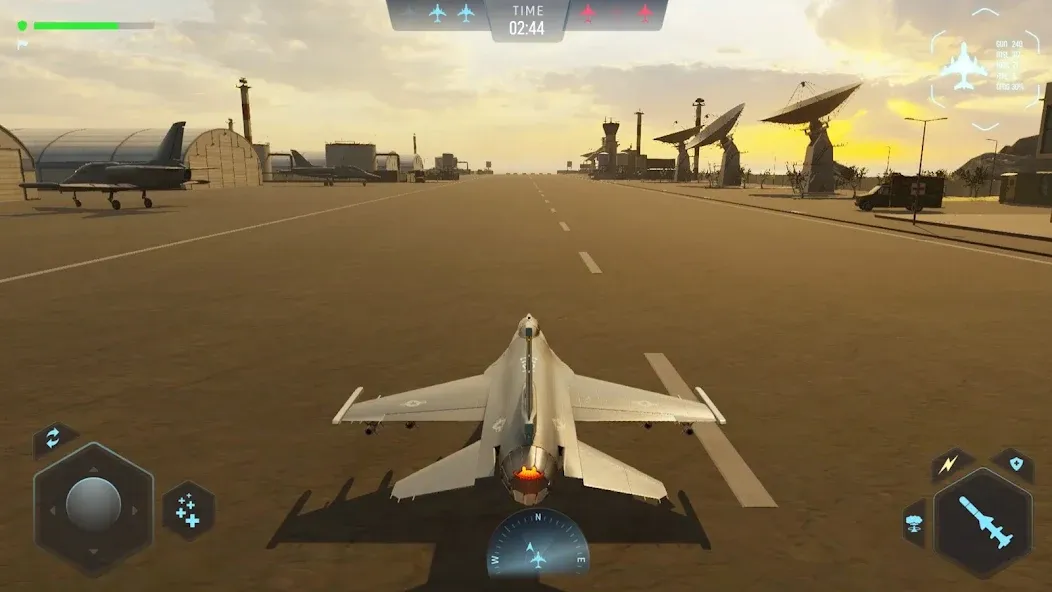 Sky Warriors: Airplane Games (Скай Ворриорс) МОД/Взлом [Меню, Бесконечные монеты и Открытые уровни] Screenshot 1
