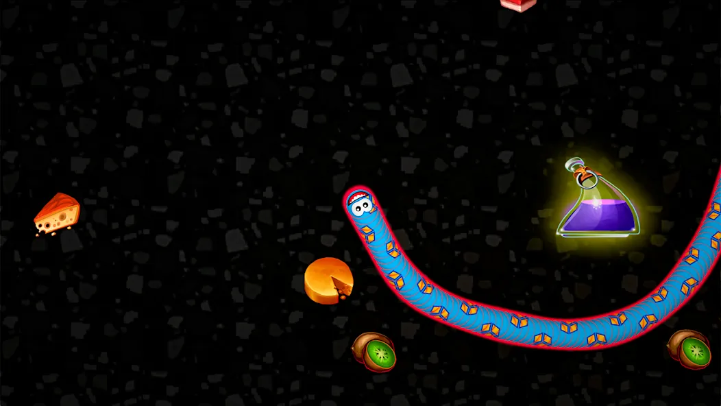Worms Zone .io - Hungry Snake МОД/Взлом [Все открыто, Дополнительные деньги и Меню MOD] Screenshot 4