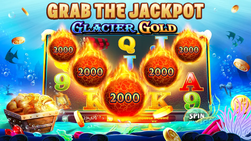Gold Fish Casino Slot Games (Голдфиш) МОД/Взлом [Все открыто, Дополнительные деньги и Меню MOD] Screenshot 3