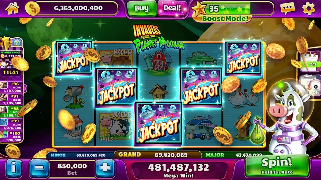 Jackpot Party Casino Slots (Джекпот Пати) МОД/Взлом [Много денег, Монет и Все открыто] Screenshot 3