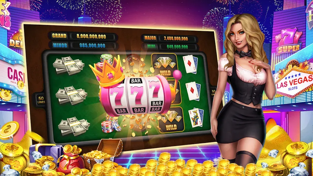 Winning Jackpot Slots Casino МОД/Взлом [Много денег, Монет и Все открыто] Screenshot 3
