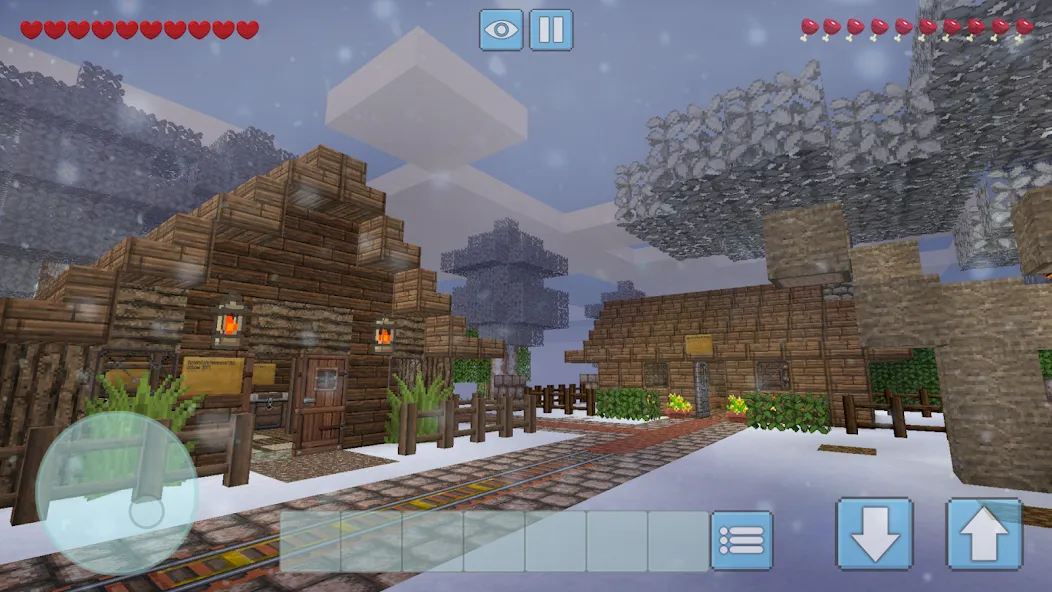 Winter Craft - Block Craft (Винтер Крафт) МОД/Взлом [Бесконечные деньги, Монеты и Мега MOD] Screenshot 1