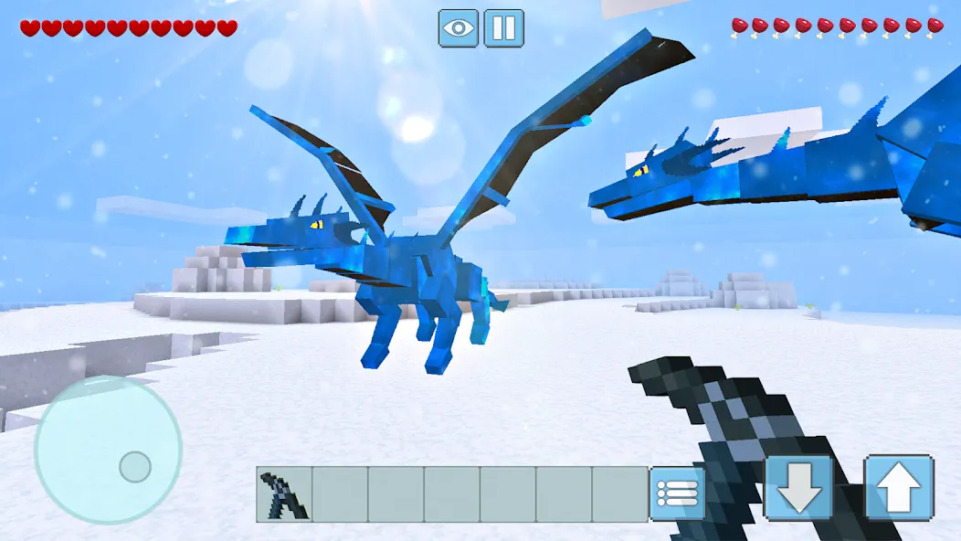 Winter Craft - Block Craft (Винтер Крафт) МОД/Взлом [Бесконечные деньги, Монеты и Мега MOD] Screenshot 4