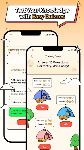 Witcoin: Web3 Play to Learn (Виткоин) МОД/Взлом [Деньги, Монеты и Меню MOD] Screenshot 2