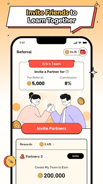 Witcoin: Web3 Play to Learn (Виткоин) МОД/Взлом [Деньги, Монеты и Меню MOD] Screenshot 4