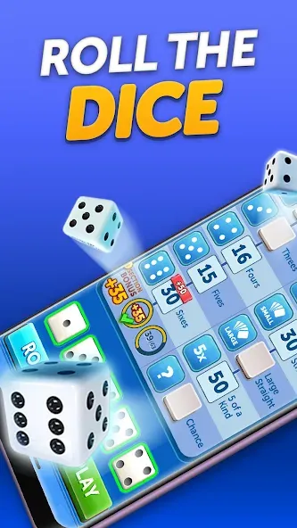 Dice With Buddies™ Social Game (Дайс вместе с друзьями Социальная игра) МОД/Взлом [Все открыто, Дополнительные деньги и Меню MOD] Screenshot 1