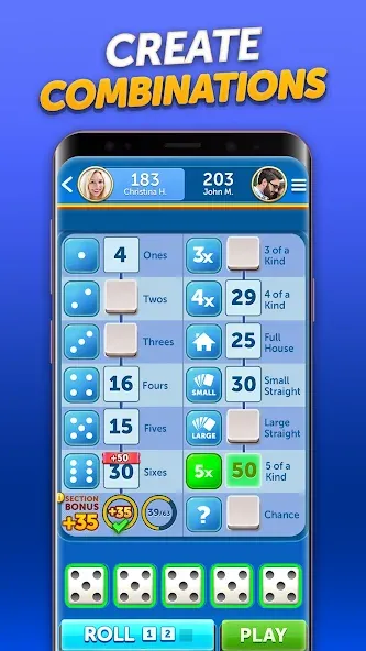 Dice With Buddies™ Social Game (Дайс вместе с друзьями Социальная игра) МОД/Взлом [Все открыто, Дополнительные деньги и Меню MOD] Screenshot 3
