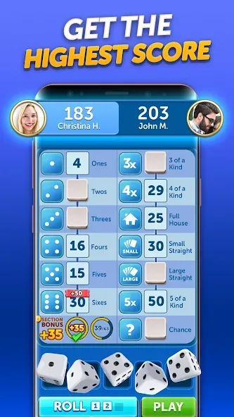 Dice With Buddies™ Social Game (Дайс вместе с друзьями Социальная игра) МОД/Взлом [Все открыто, Дополнительные деньги и Меню MOD] Screenshot 4