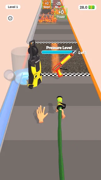 Pressure Washing Run (Прессовка Ранация) МОД/Взлом [Деньги, Монеты и Меню MOD] Screenshot 5